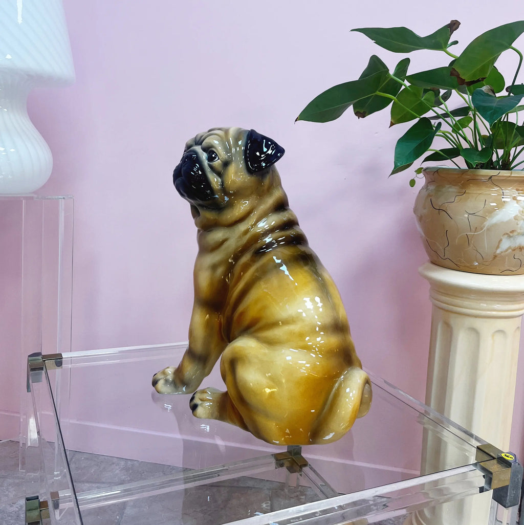 Carlin en céramique italienne peint à la main, années 70