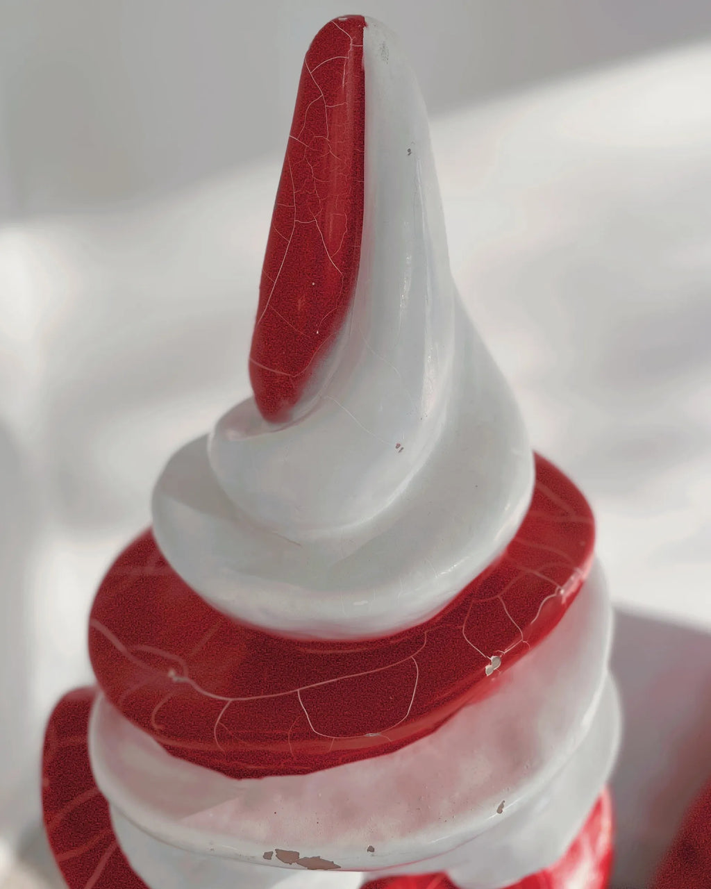 Sculpture cornet de glace à l’Italienne, objet publicitaire vintage - Club Barbara