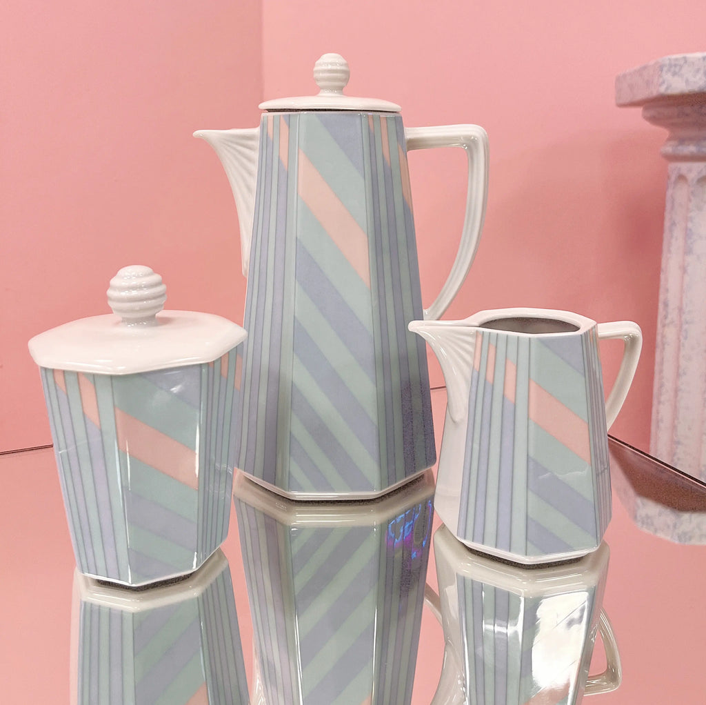 Service à café Schirnding Bavaria en porcelaine vintage, Club Barbara