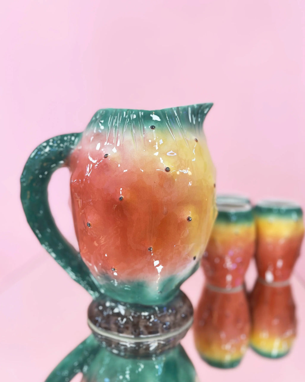 service pichet gobelets artisanat sicilien annees 70 club barbara-7