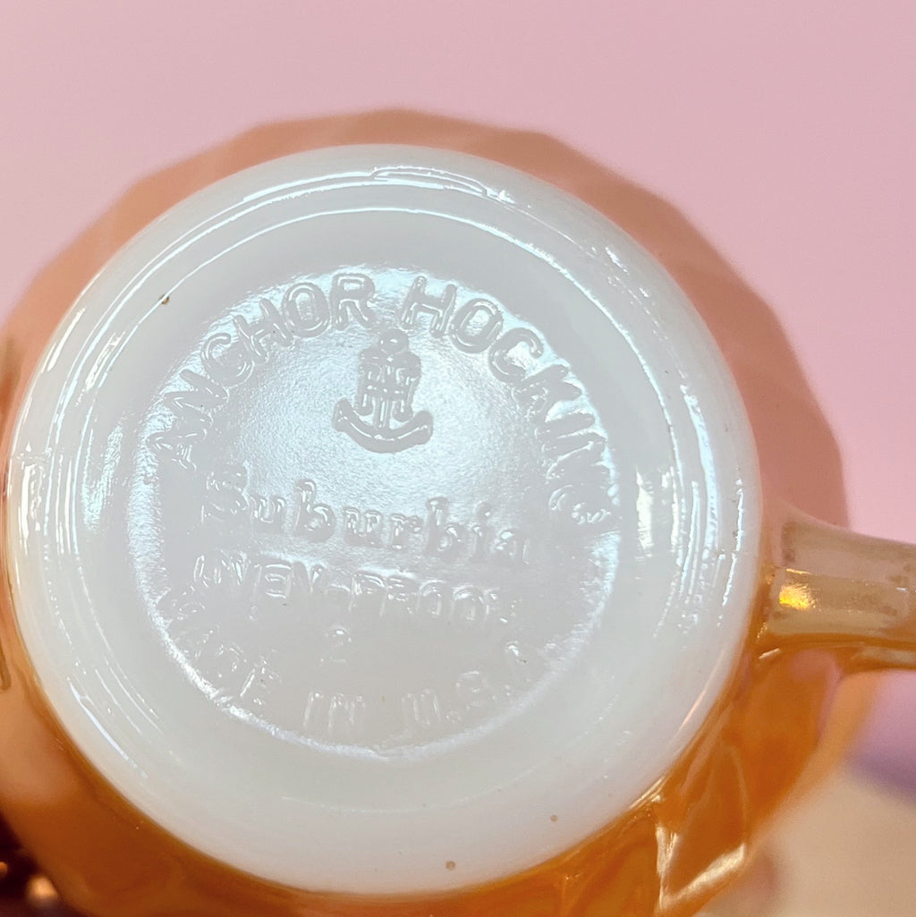 service vintage iridescent saumon irise