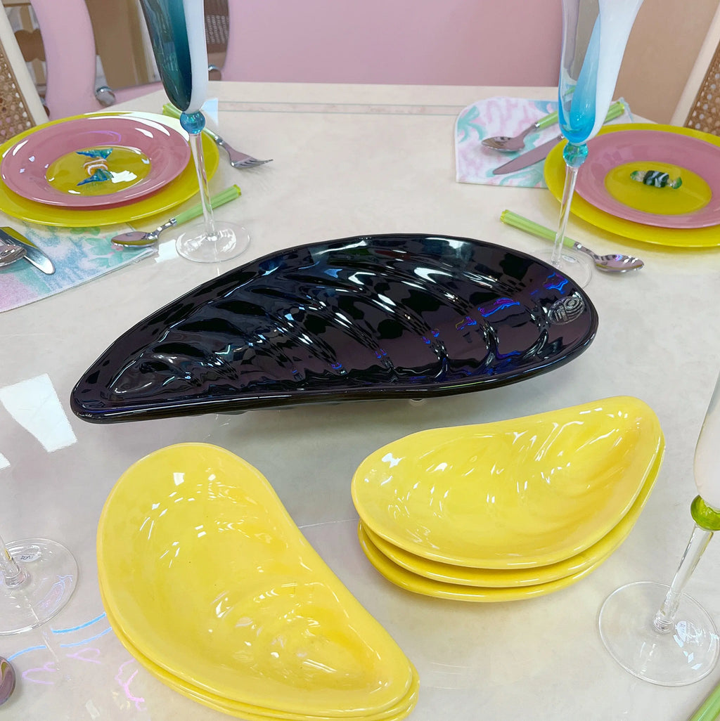 Service de table italien vintage en céramique signée Spigarelli Ceramiche Club Barbara
