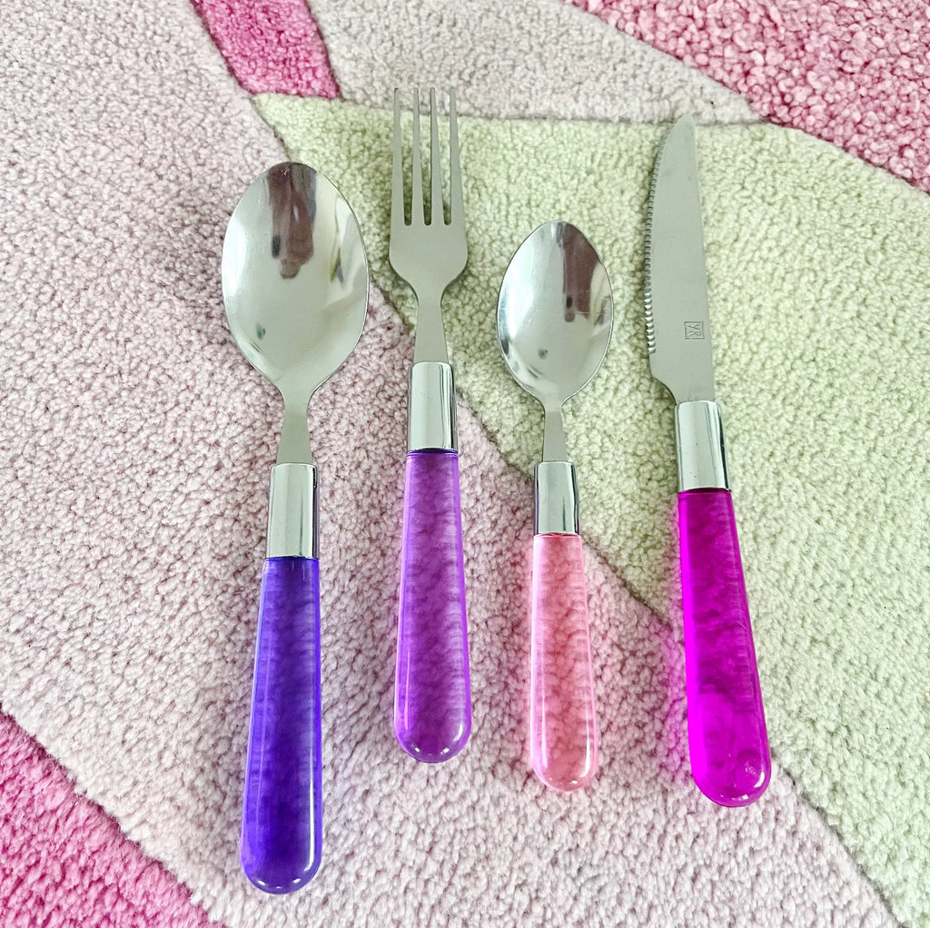 Set de couverts plexi vintage - Club Barbara