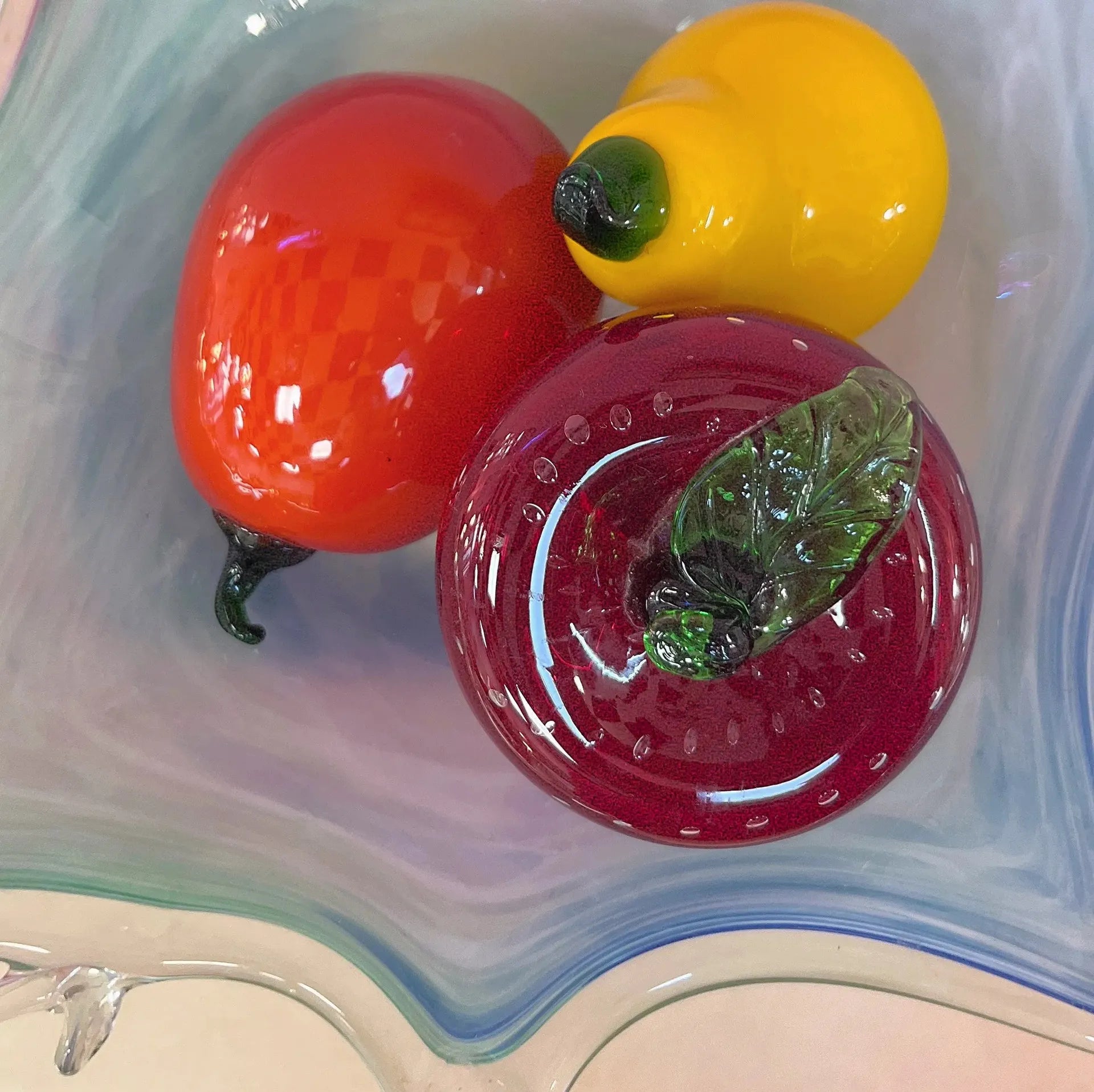 Set de fruits en verre soufflé, made in Italy, 1970 - Club Barbara