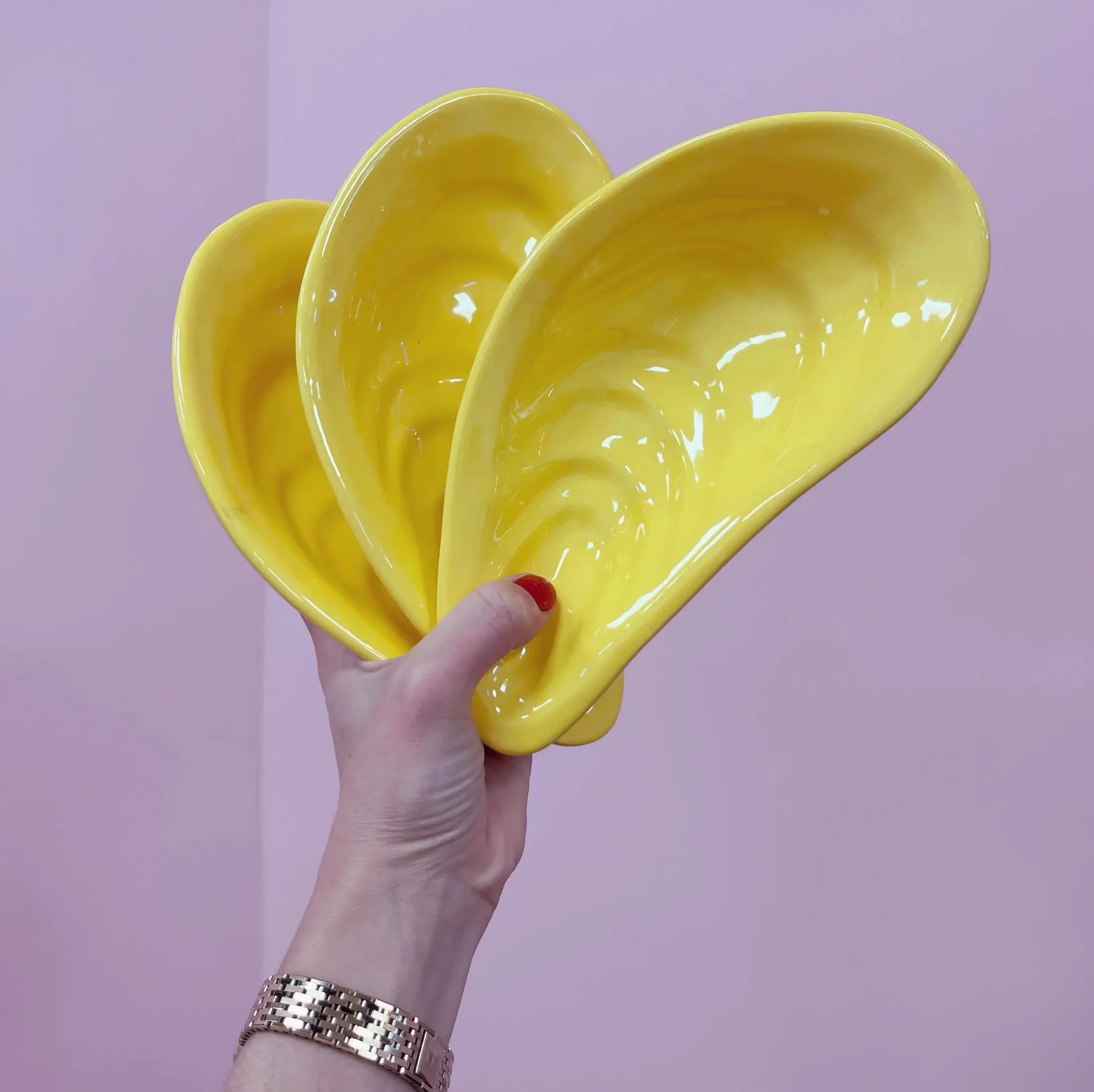 Set Spigarelli coquillage, céramique italienne, années 80 - Club Barbara