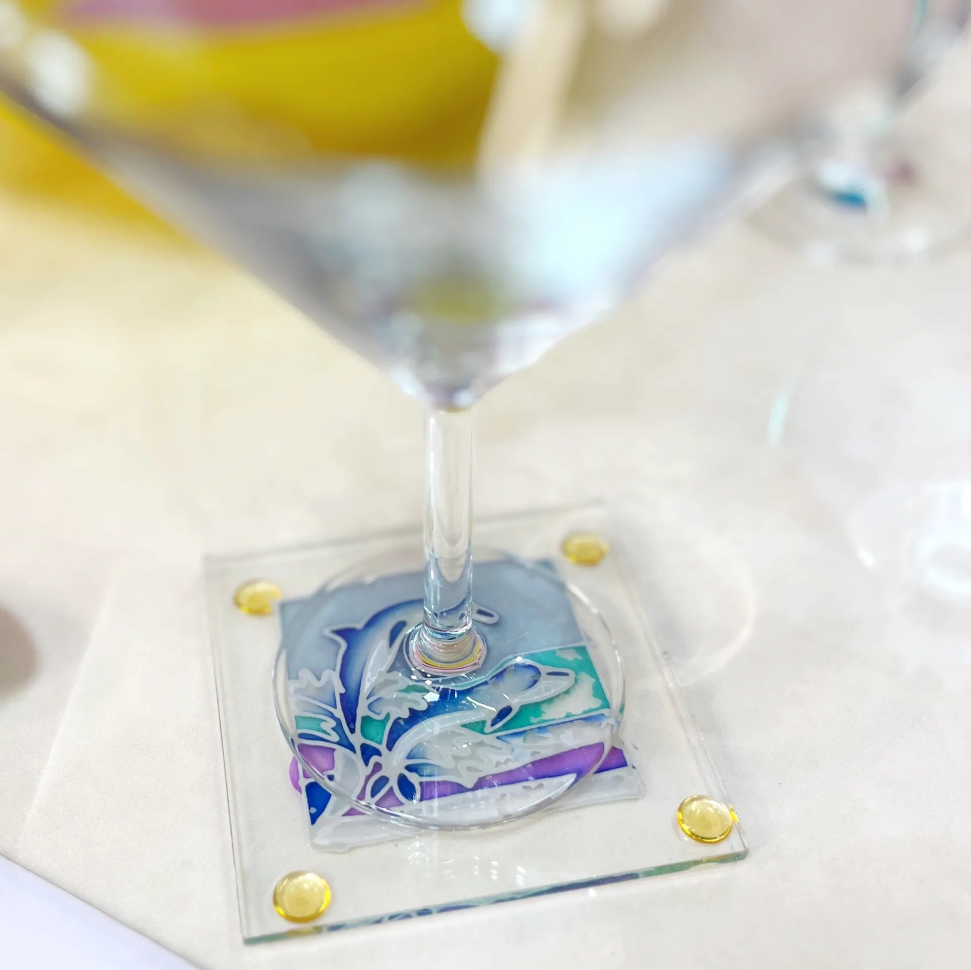 Sous-verres dauphins - Club Barbara