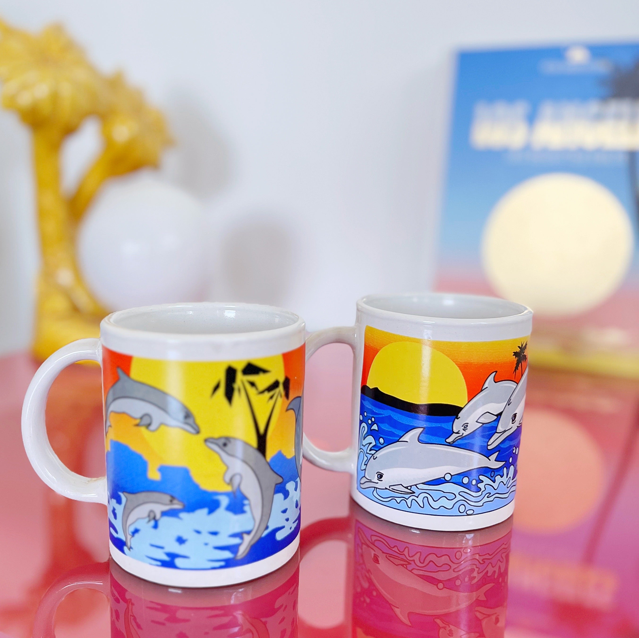 Mugs dauphin sunset vintage 80s