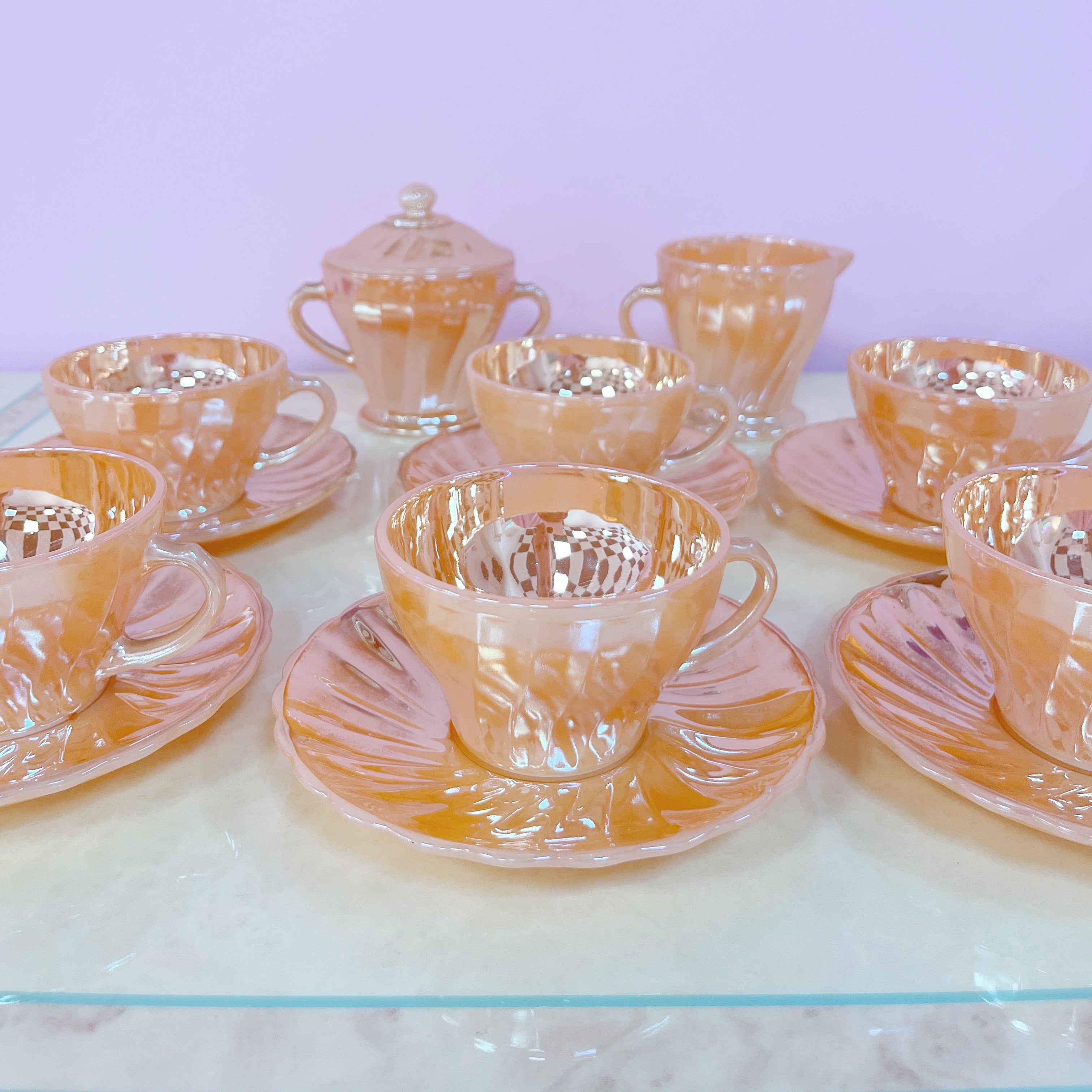 tasses a cafe reflets colores