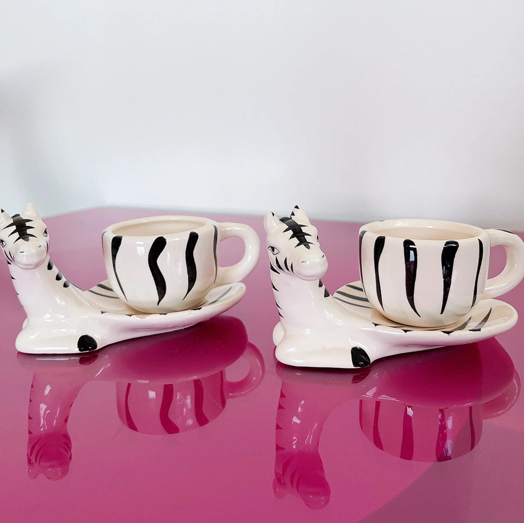 Tasses zebres vintage - Club Barbara