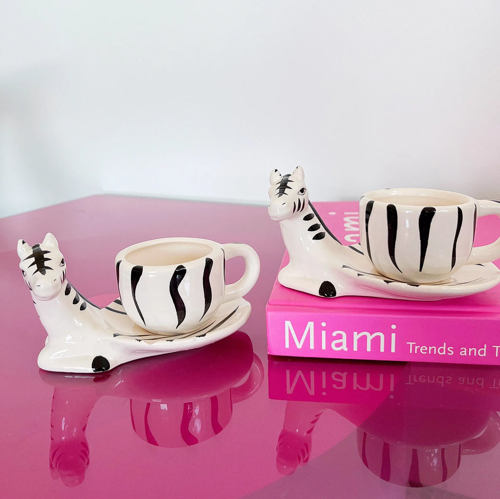 Tasses zebres vintage - Club Barbara