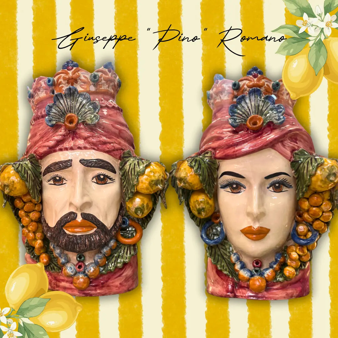 Tête de Maure en céramique de Caltagirone années 60-70 | Club Barbara
