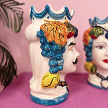 Charger l&#39;image dans la galerie, Tête de Maure en céramique italienne, homme, années 80
