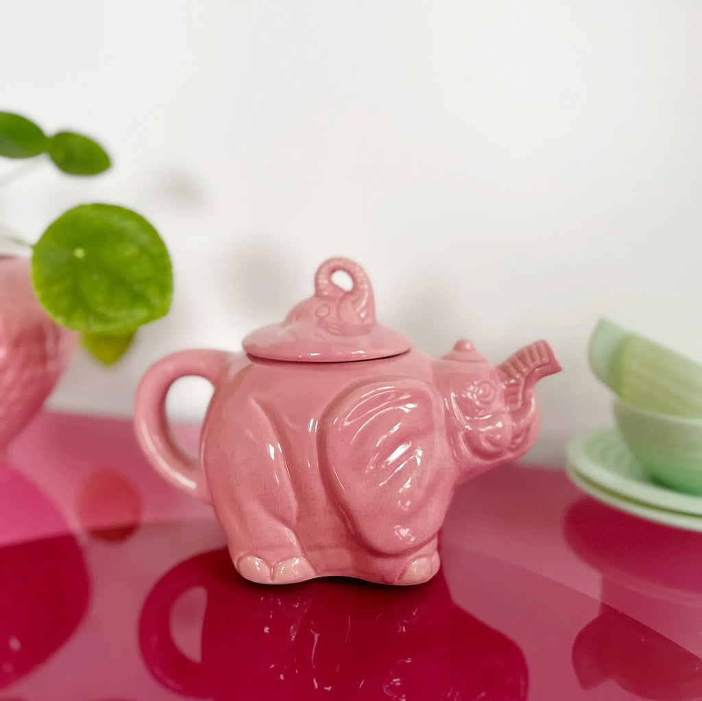 Théière éléphant rose - Club Barbara