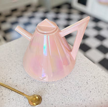 Load image into Gallery viewer, Vintage Memphis Design Teapot Iridescent Pink
