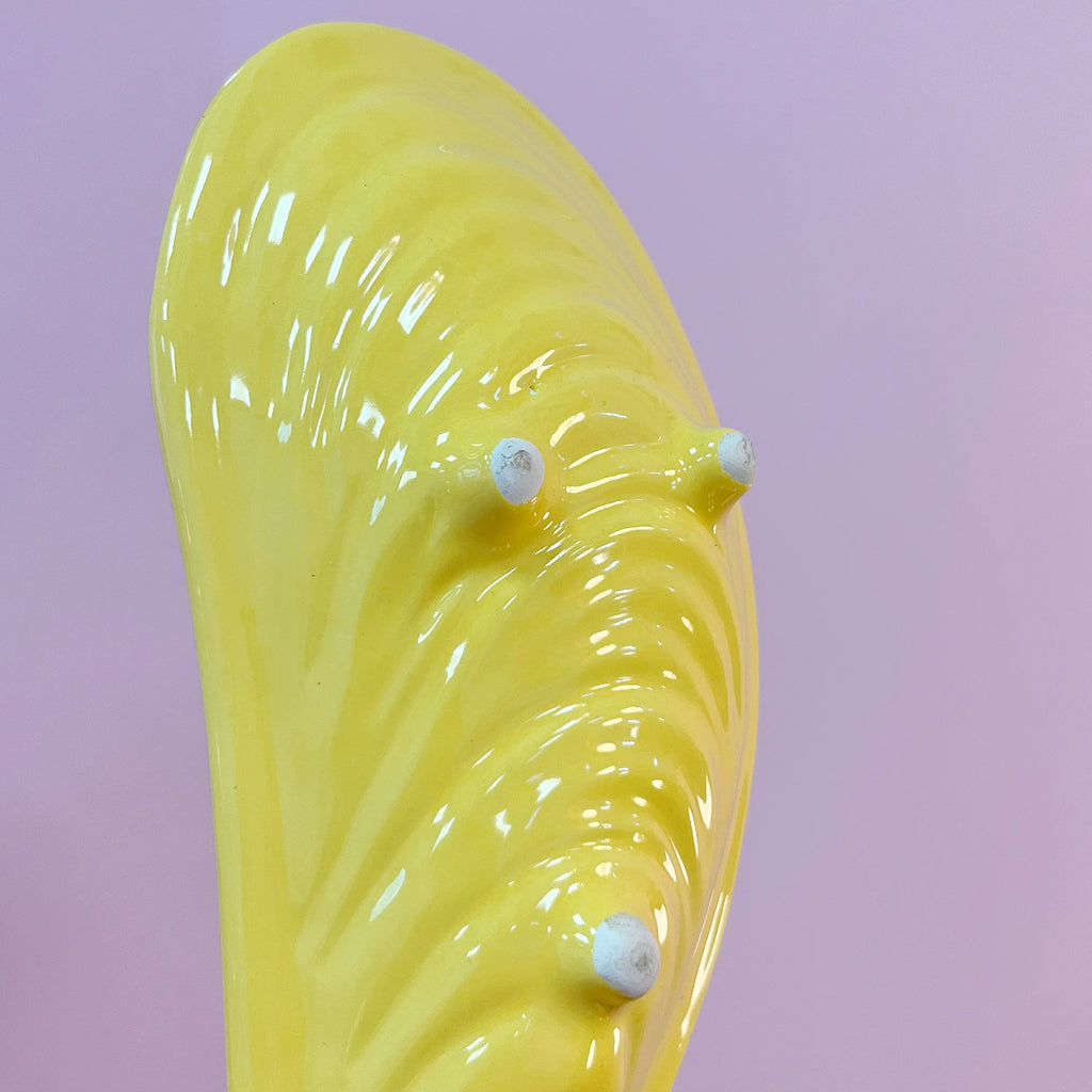 Vaisselle jaune vintage en céramique italienne émaillée Club Barbara