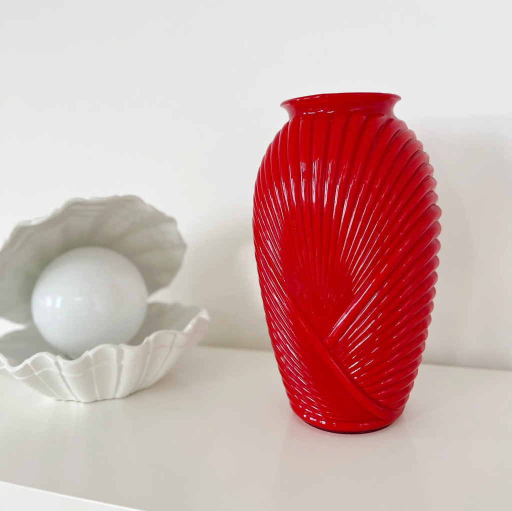 Vase Anchor Hocking 80s rubis - Club Barbara