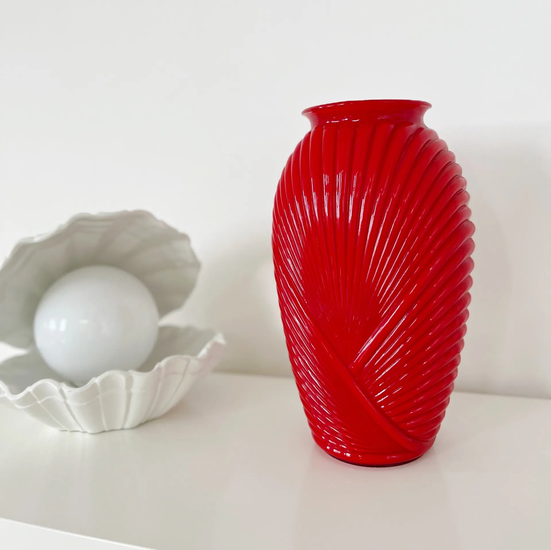 Vase Anchor Hocking 80s rubis - Club Barbara