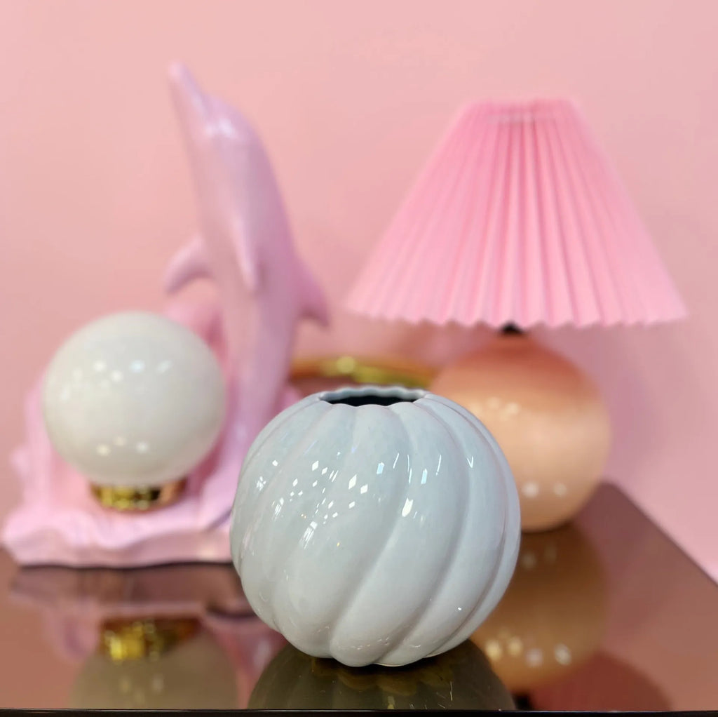 Vase boule twist gris - Club Barbara