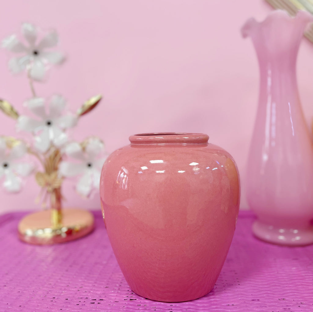 Pink vase 80s West Germany