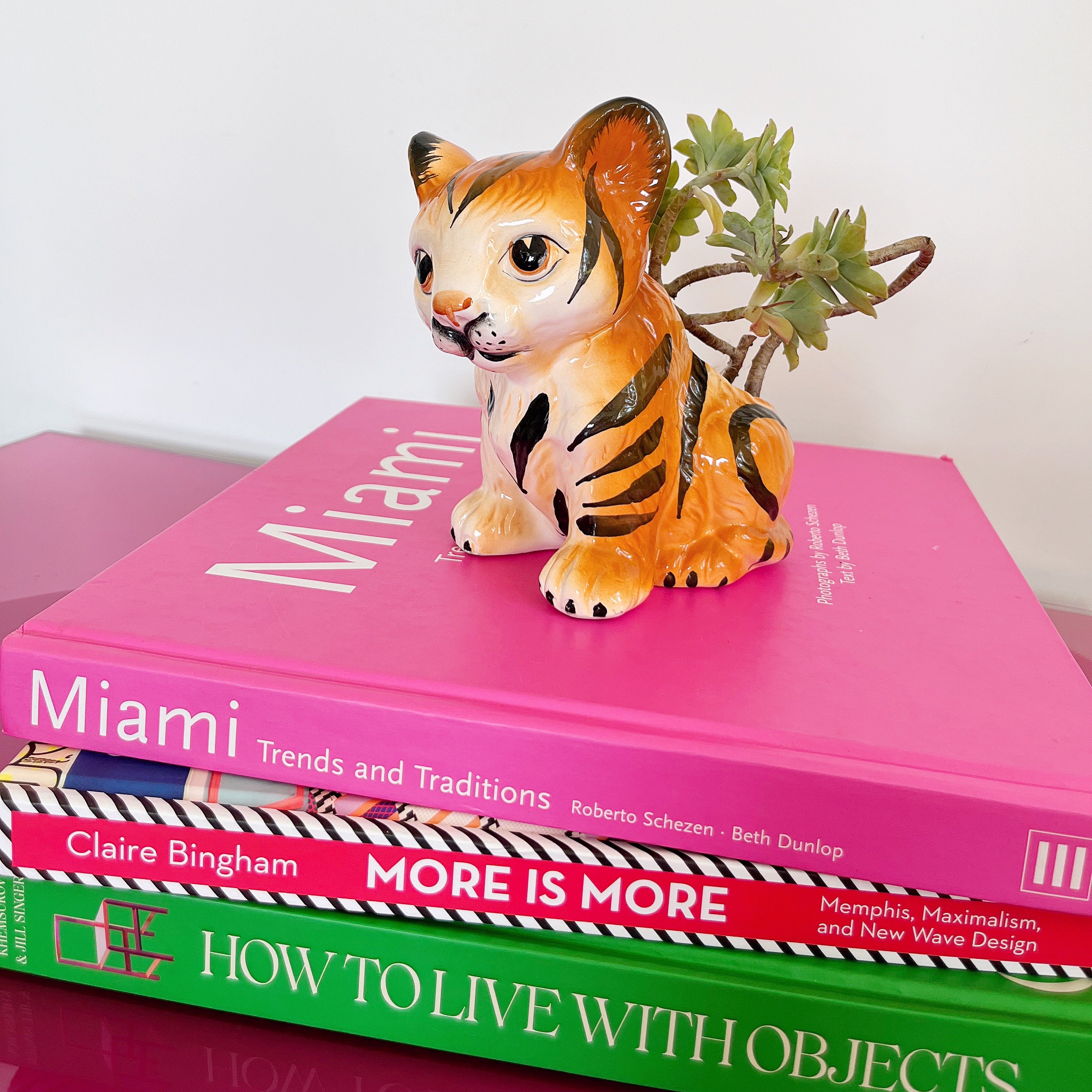 Vase tigre céramique vintage