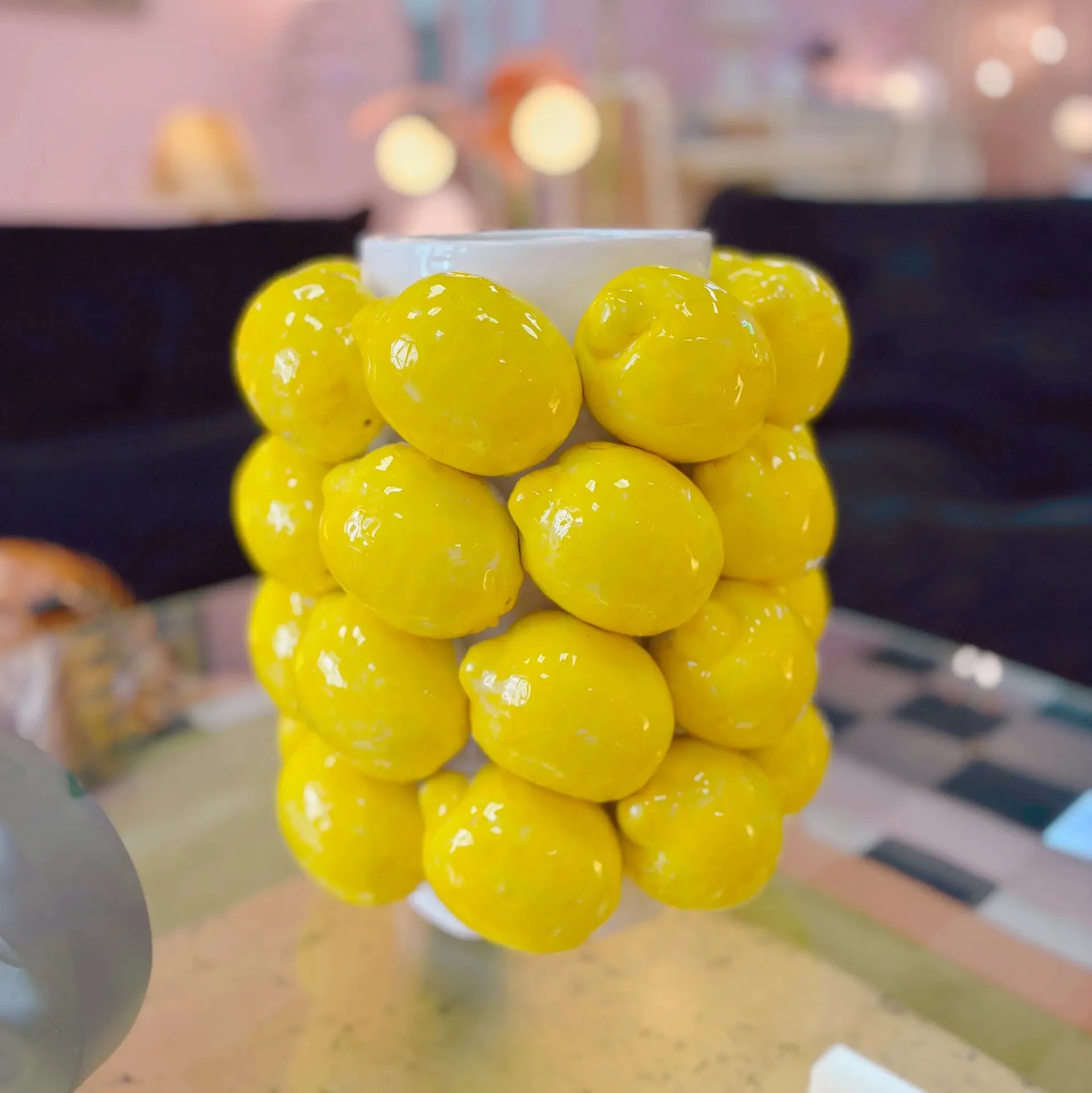 Vase citrons en céramique vintage, Sicile, années 70 - Club Barbara