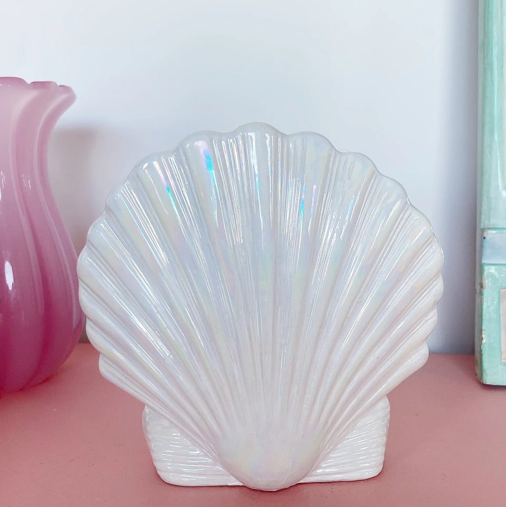 Vase coquillage vintage iridescent - Club Barbara