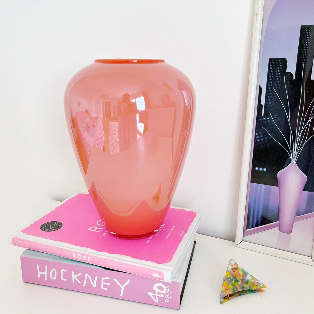 Vase corail pearly 80’s - Club Barbara