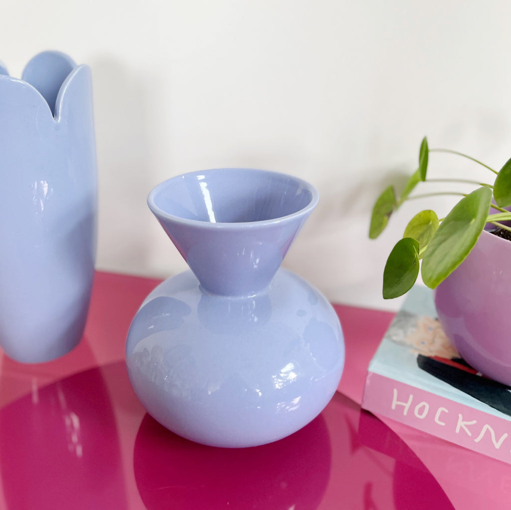 Vase design vintage lavande