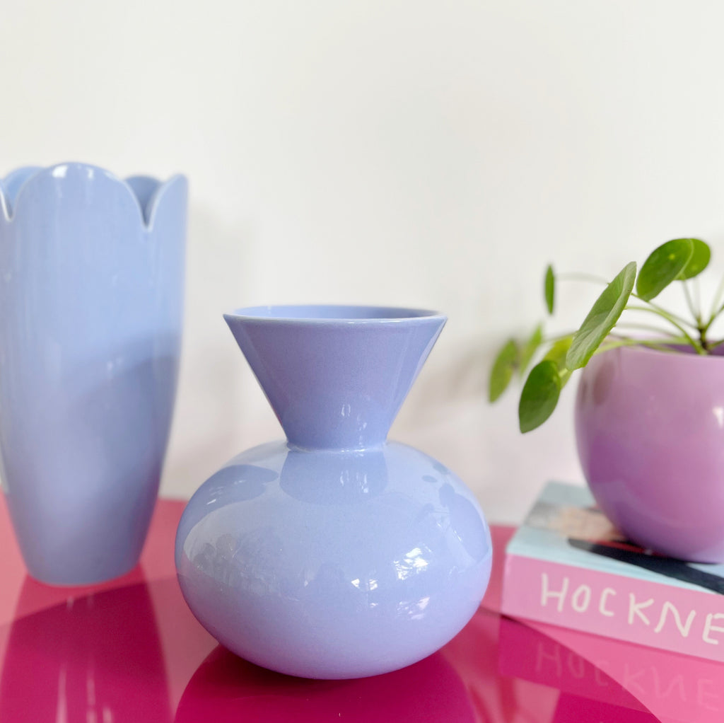 Vase design vintage lavande