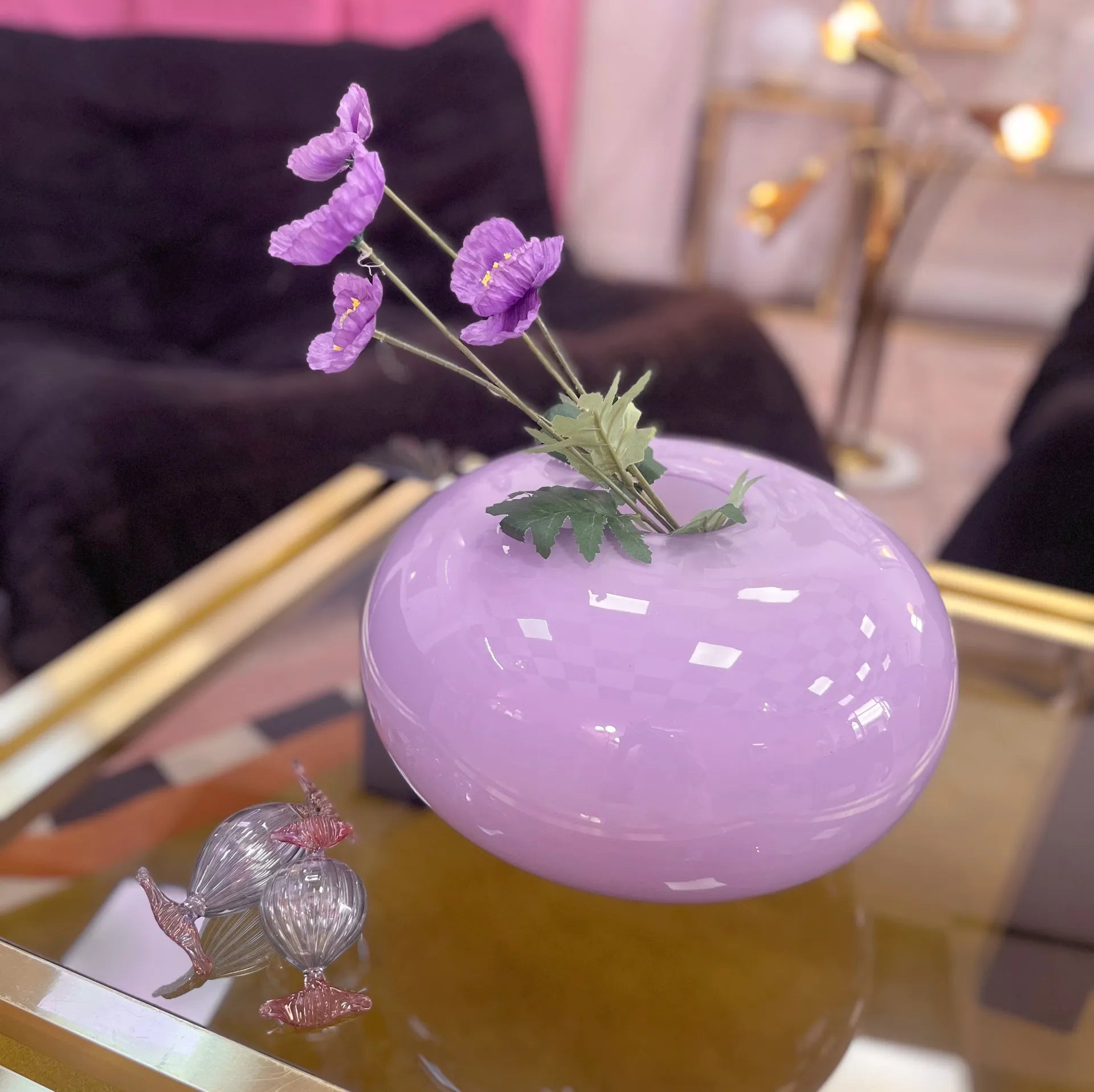 Vase en verre soufflé, Italie, Collection hôtelière Riviera Côte d’Azur - Club Barbara