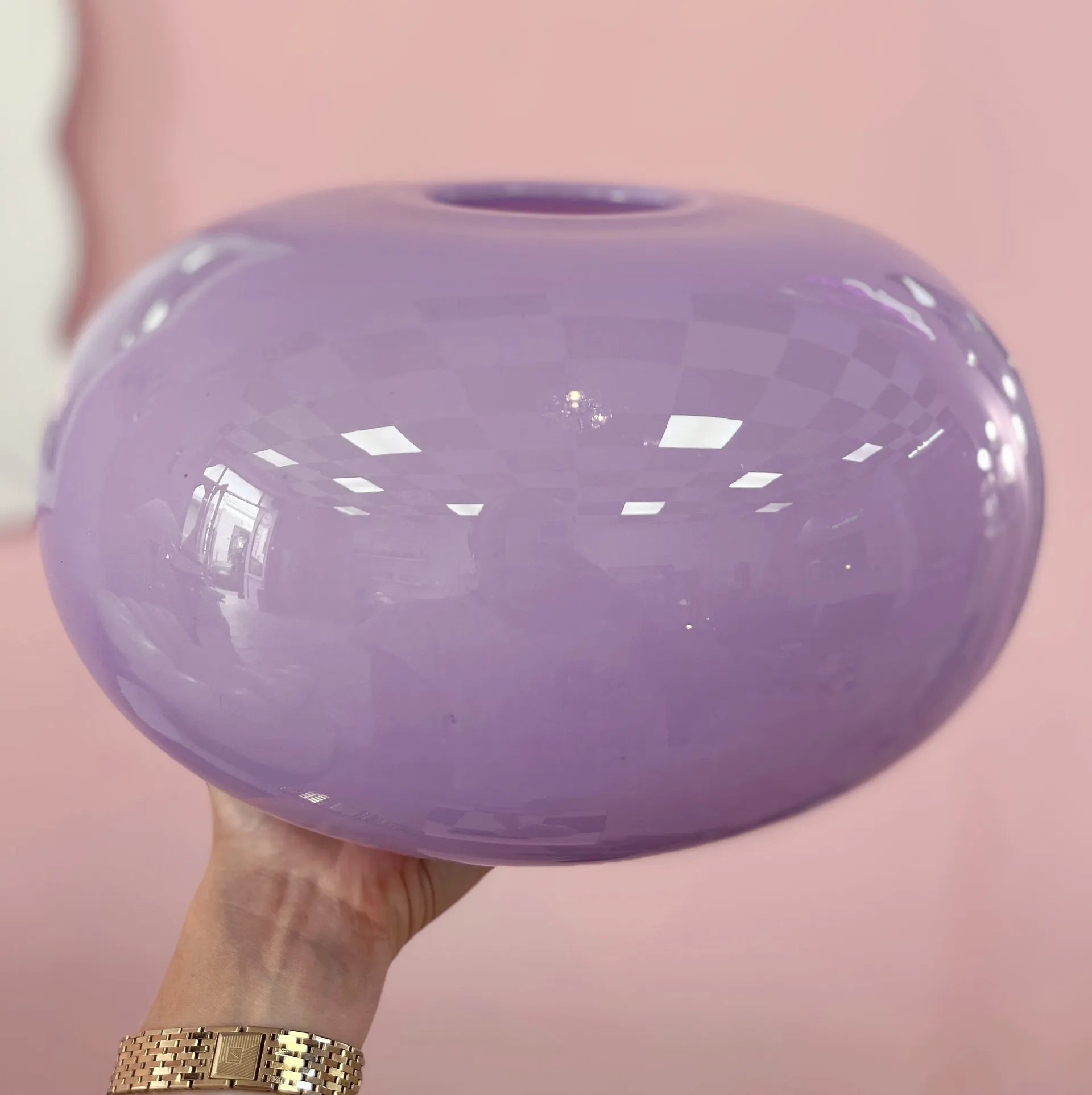 Vase en verre soufflé, Italie, Collection hôtelière Riviera Côte d’Azur - Club Barbara