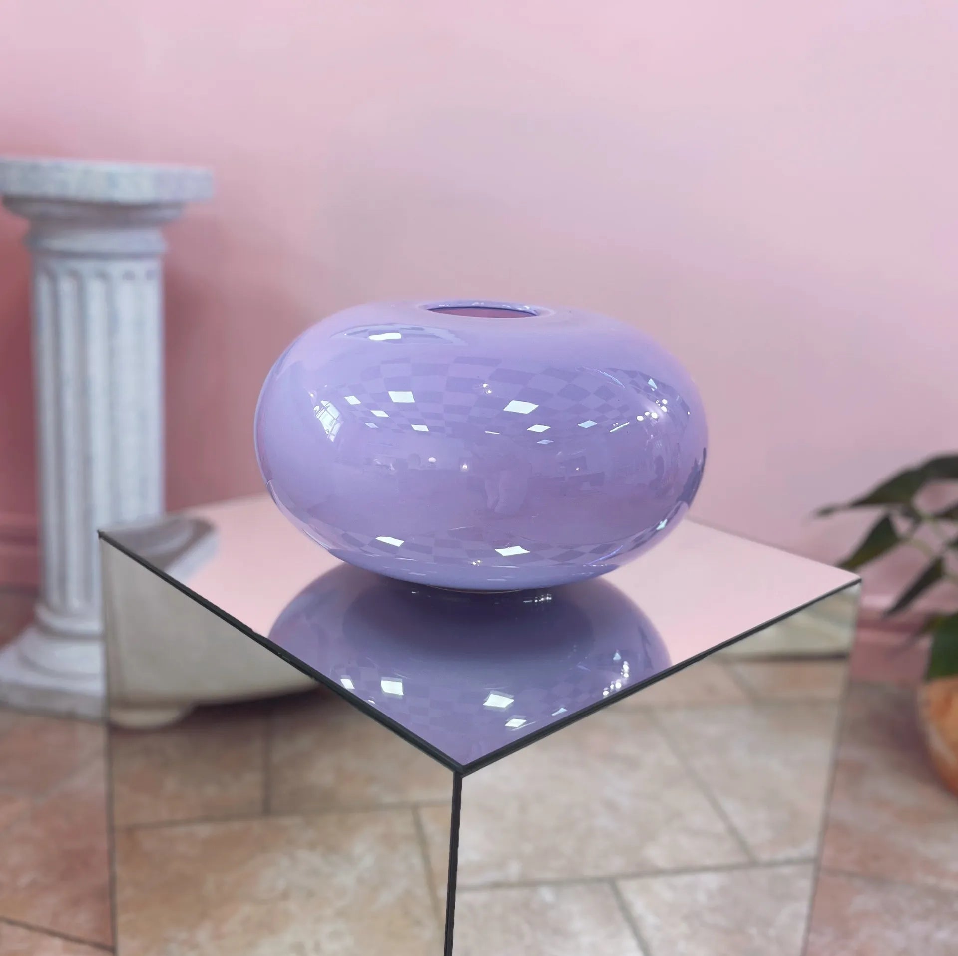 Vase en verre soufflé, Italie, Collection hôtelière Riviera Côte d’Azur - Club Barbara