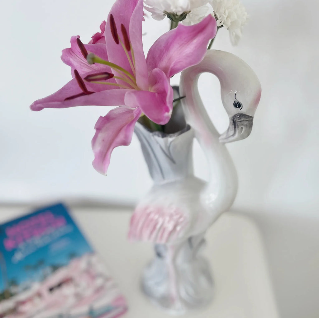 Vase flamant rose 80s - Club Barbara