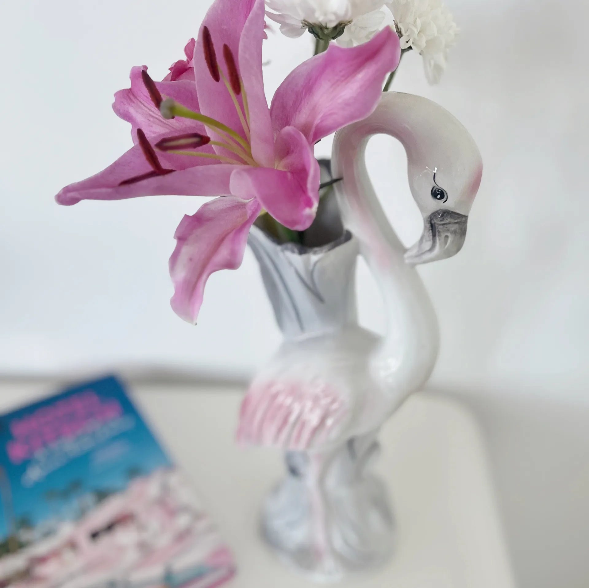 Vase flamant rose 80s - Club Barbara