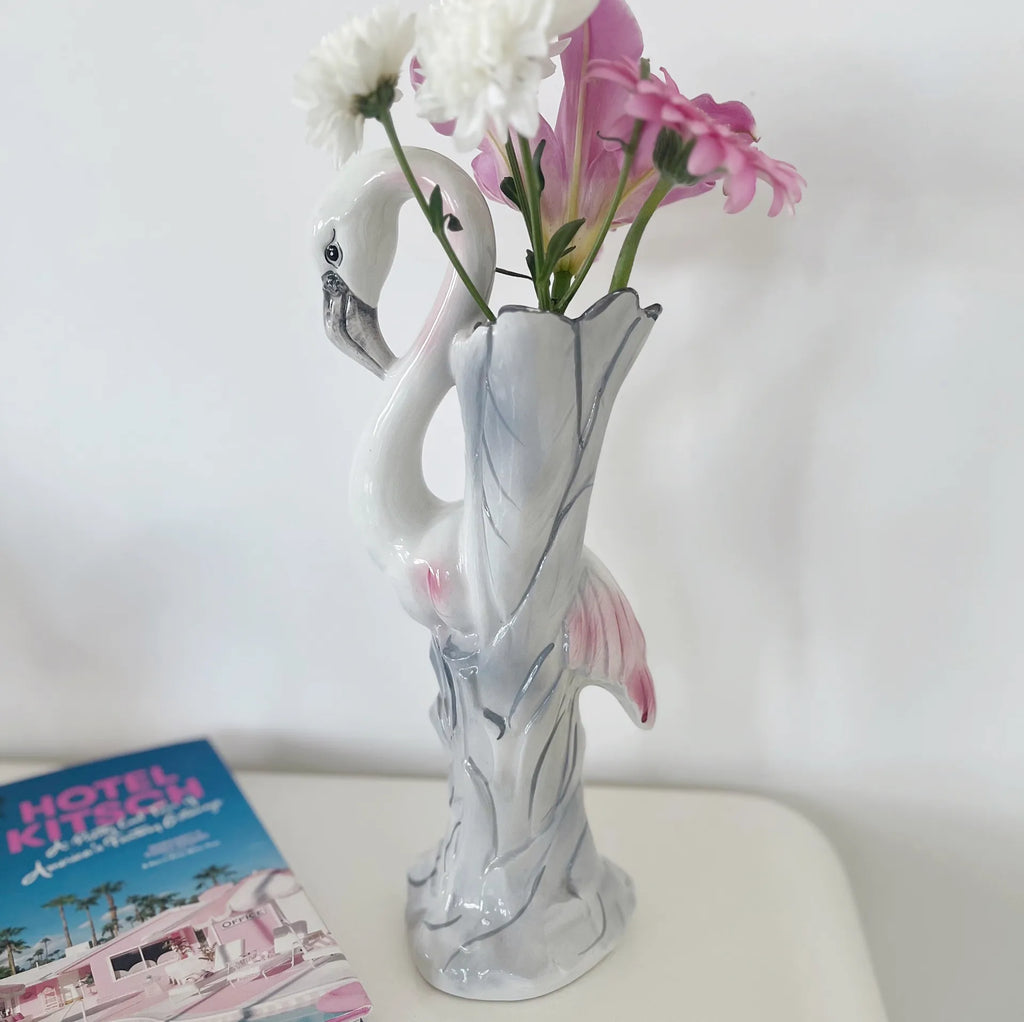 Vase flamant rose 80s - Club Barbara