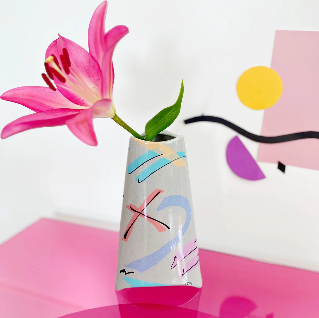 Vase géométrique par Dorothy Hafner pour Rosenthal - Club Barbara