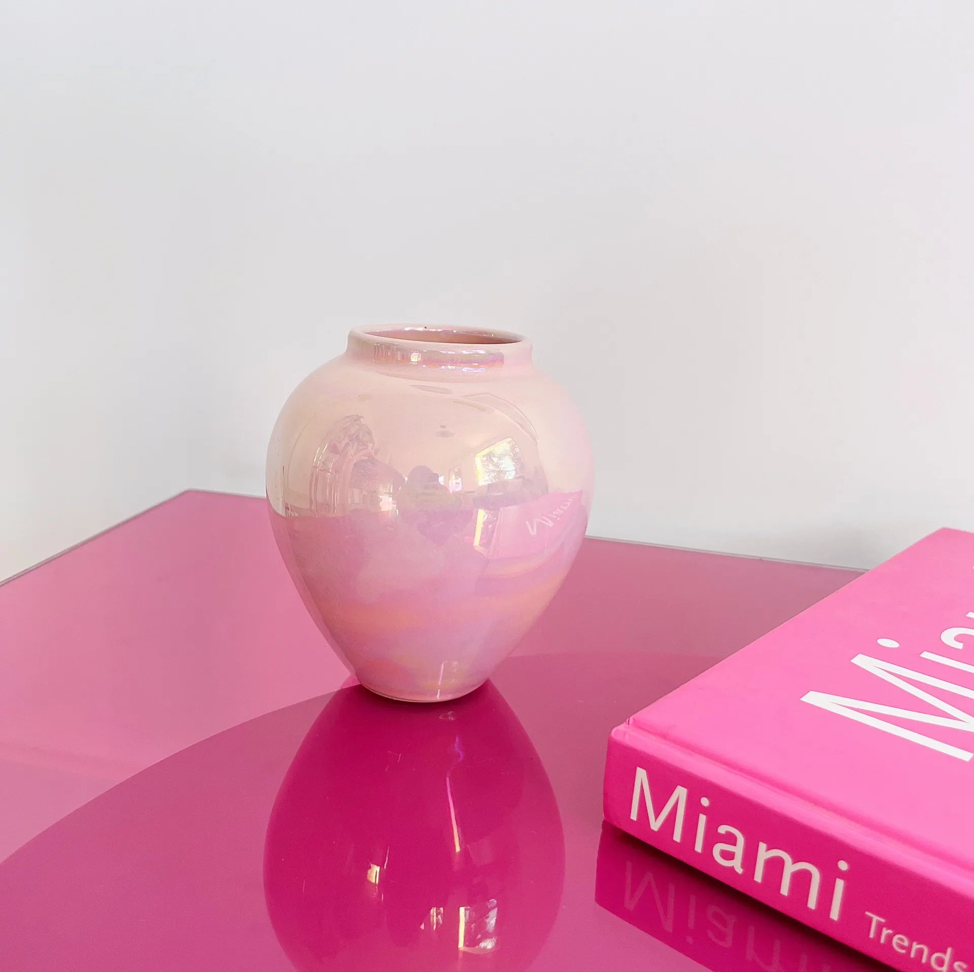Vase iridescent rose - Club Barbara