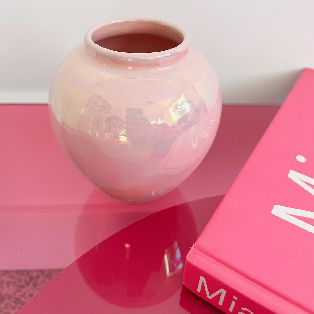 Vase iridescent rose - Club Barbara