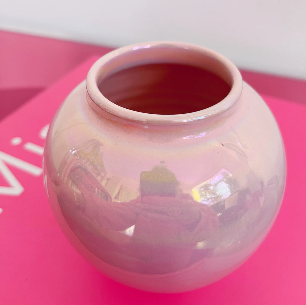 Vase iridescent rose - Club Barbara