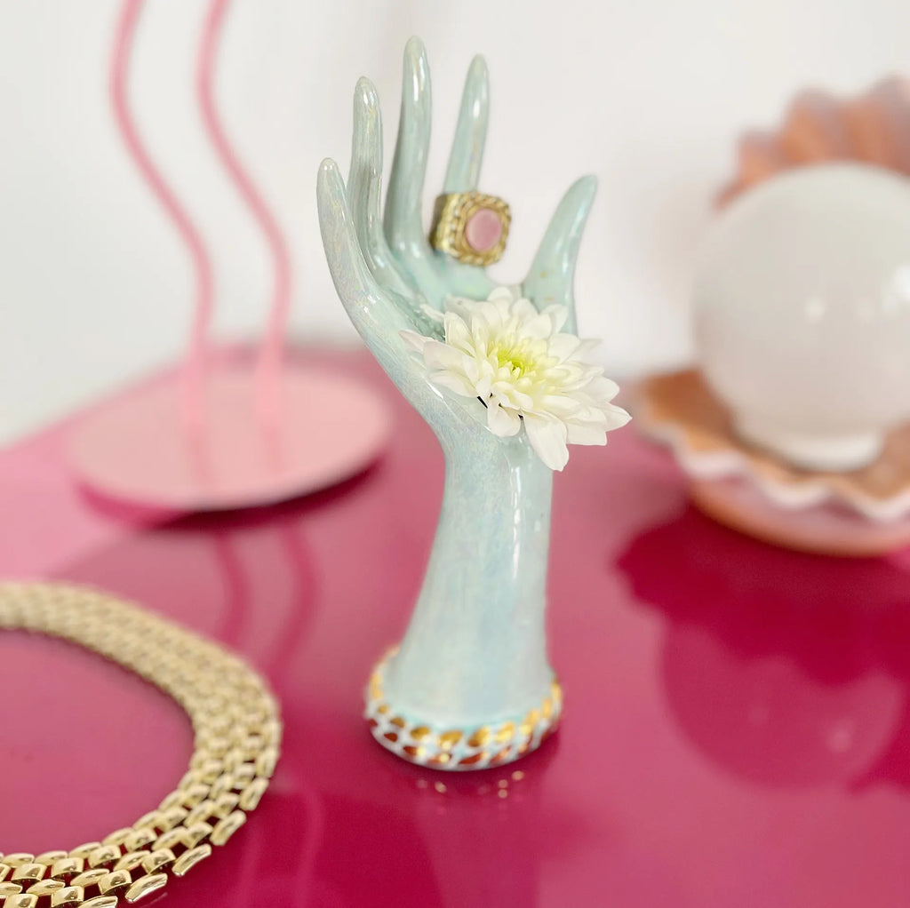 Vase main vintage iridescent - Club Barbara