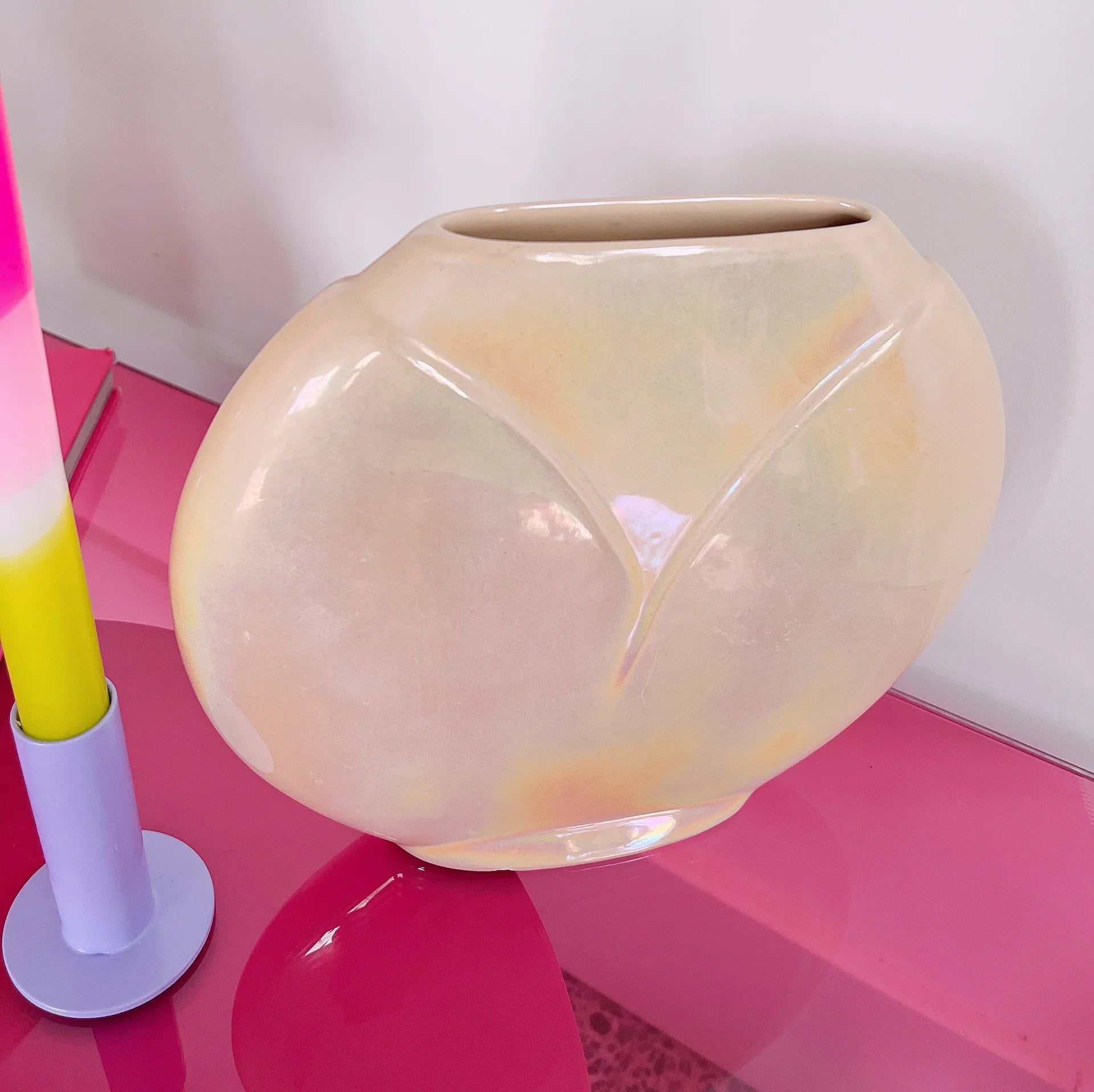 Vase tulipe iridescent - Club Barbara
