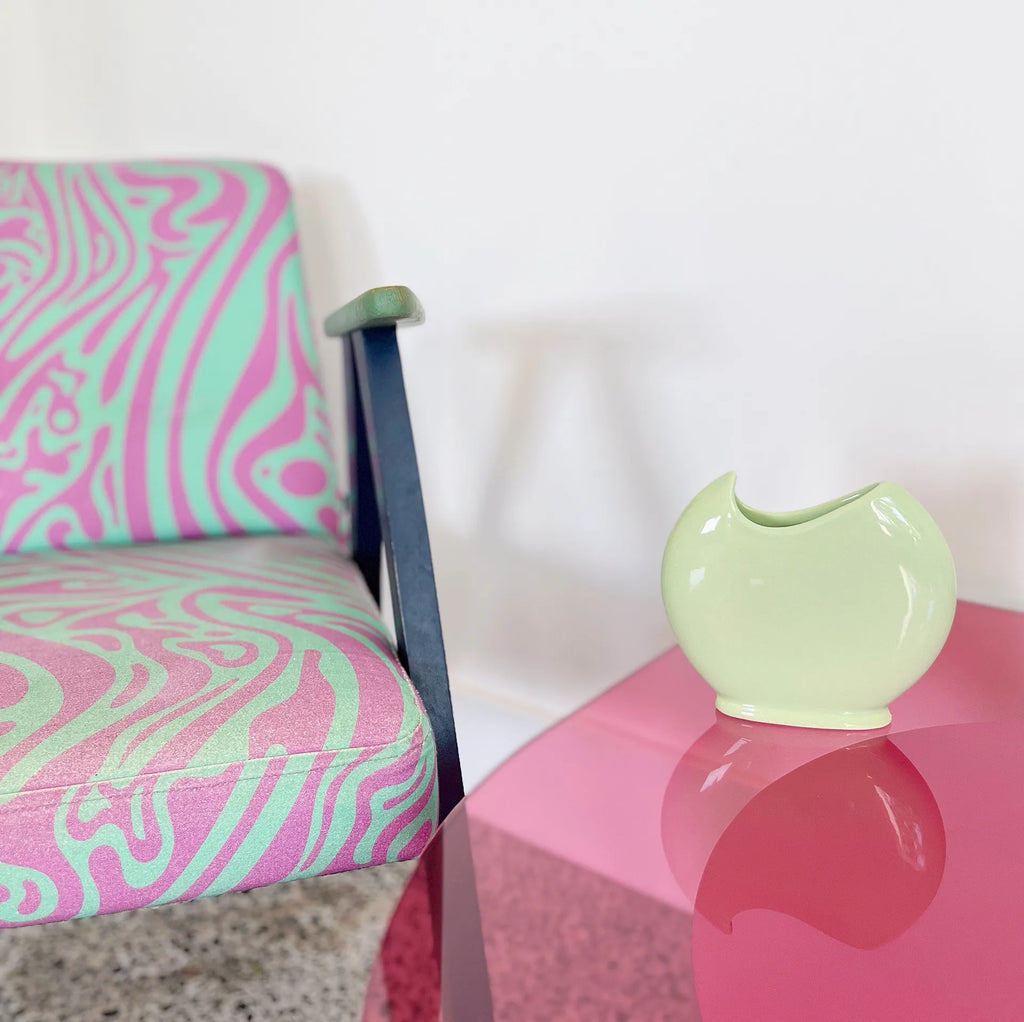 Vase wavy vert pastel - Club Barbara