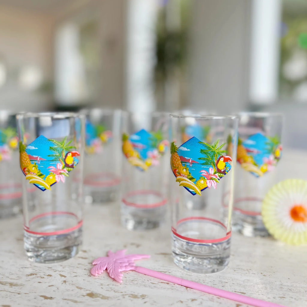 Verres à orangeade tropicaux (x6) - Club Barbara