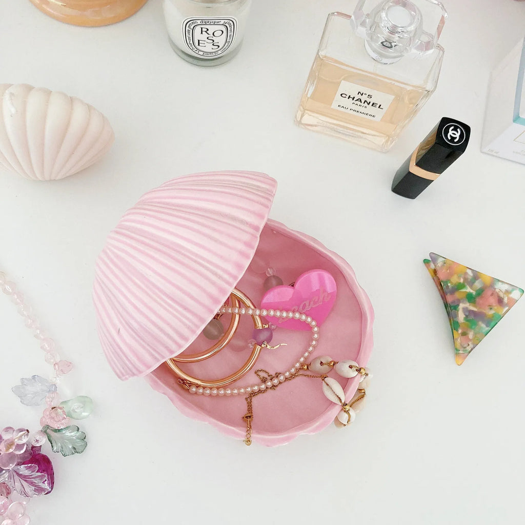 Vide-poches ou coupelle coquillage rose - Club Barbara