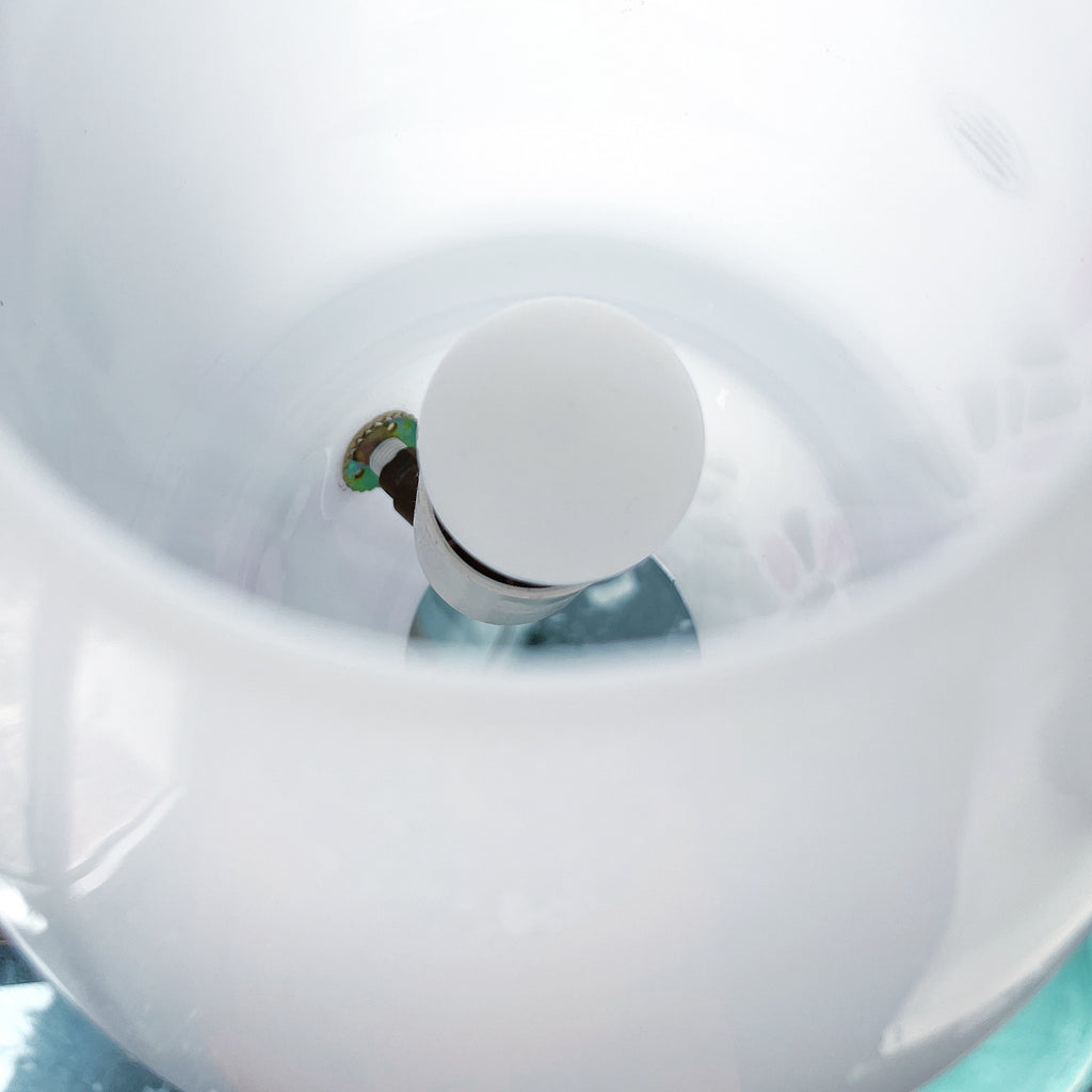 Lampe champignon Murano rose et grise