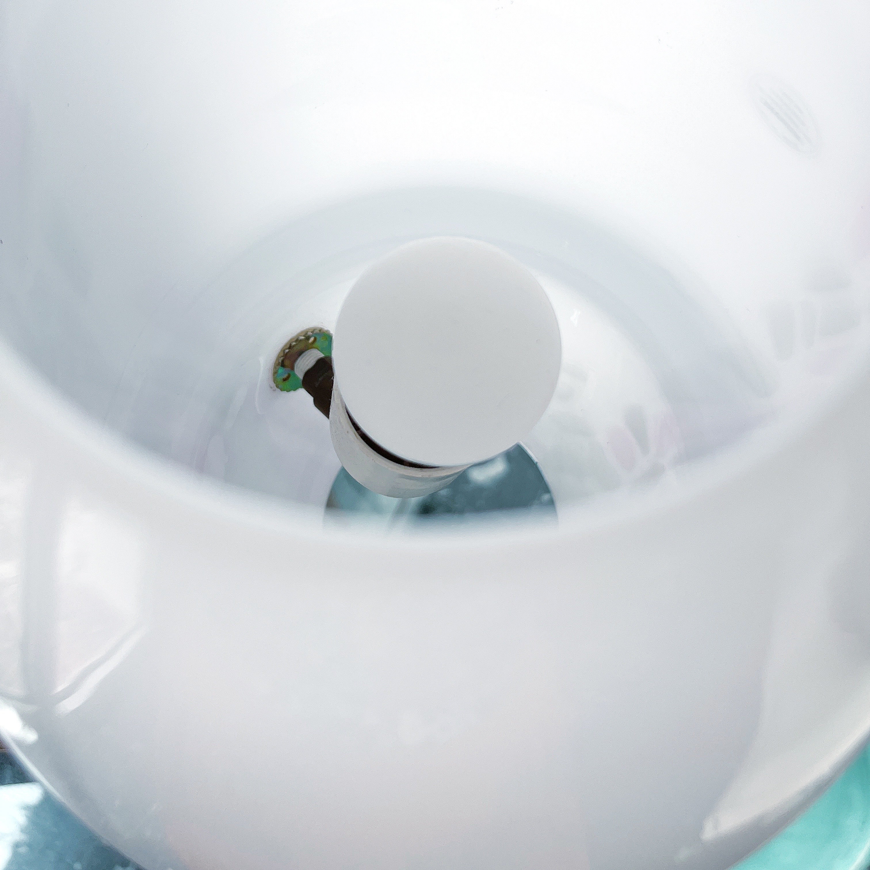 Lampe champignon Murano rose et grise