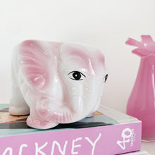 Load image into Gallery viewer, Pink elephant planter
