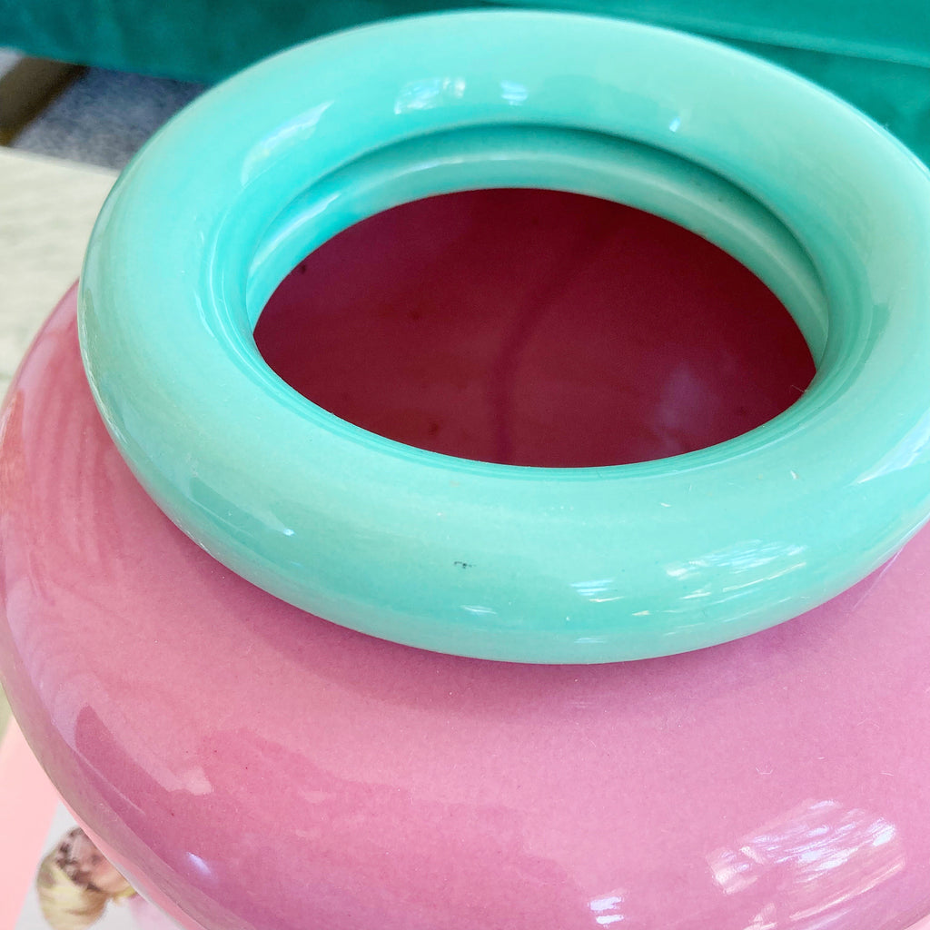 Vase rose et vert 80’s