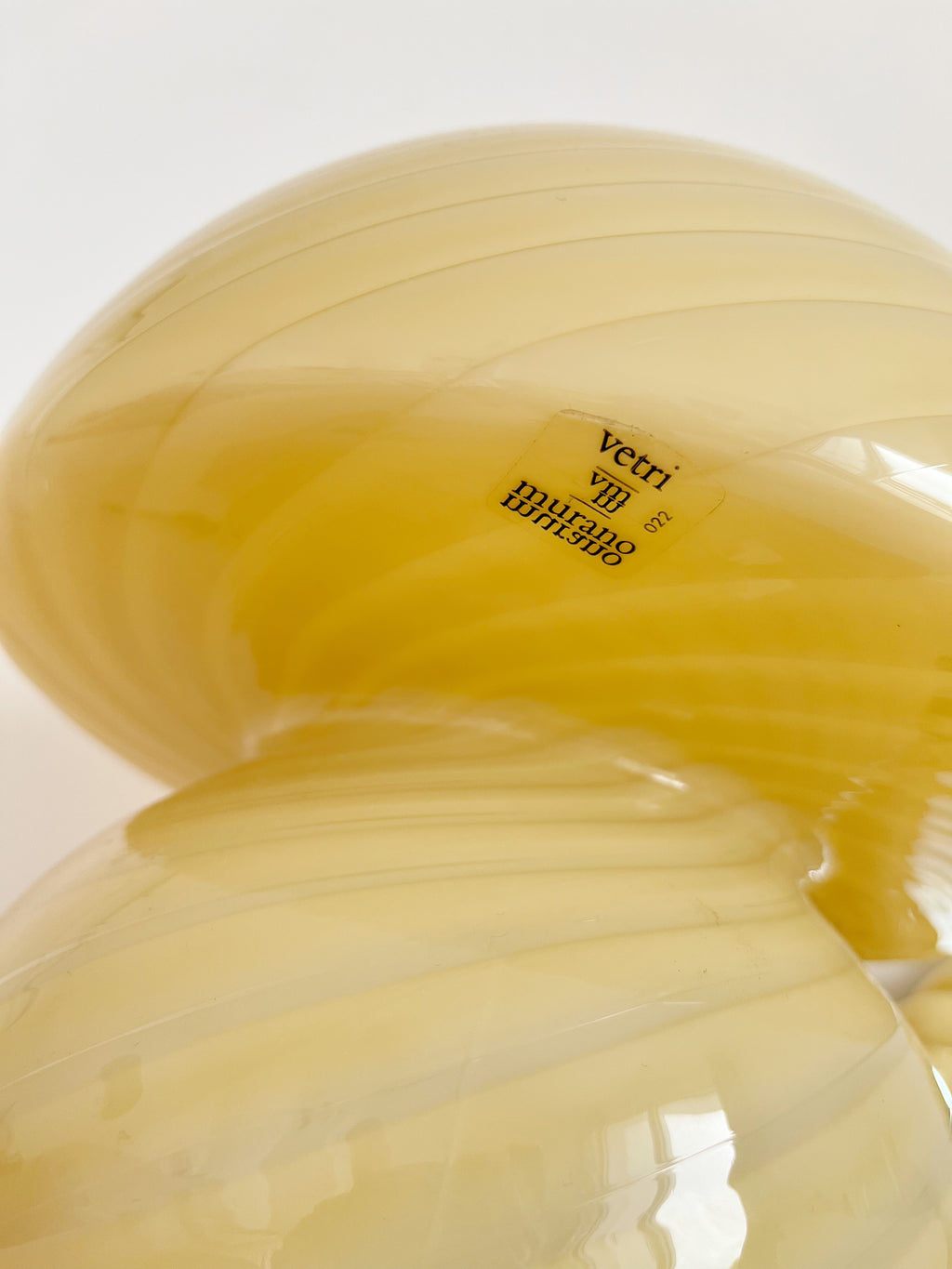 Lampe champignon Murano tourbillon