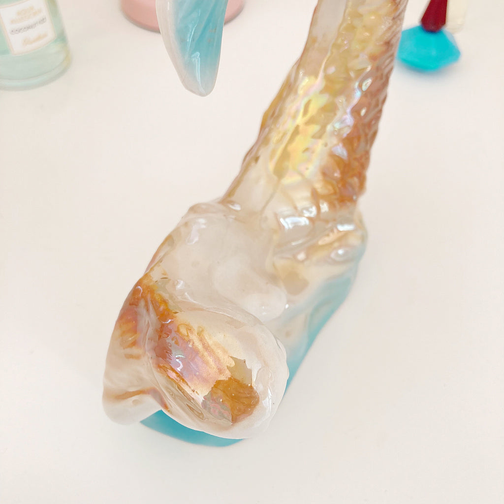 Statuette sirène iridescente – Brésil, années 60